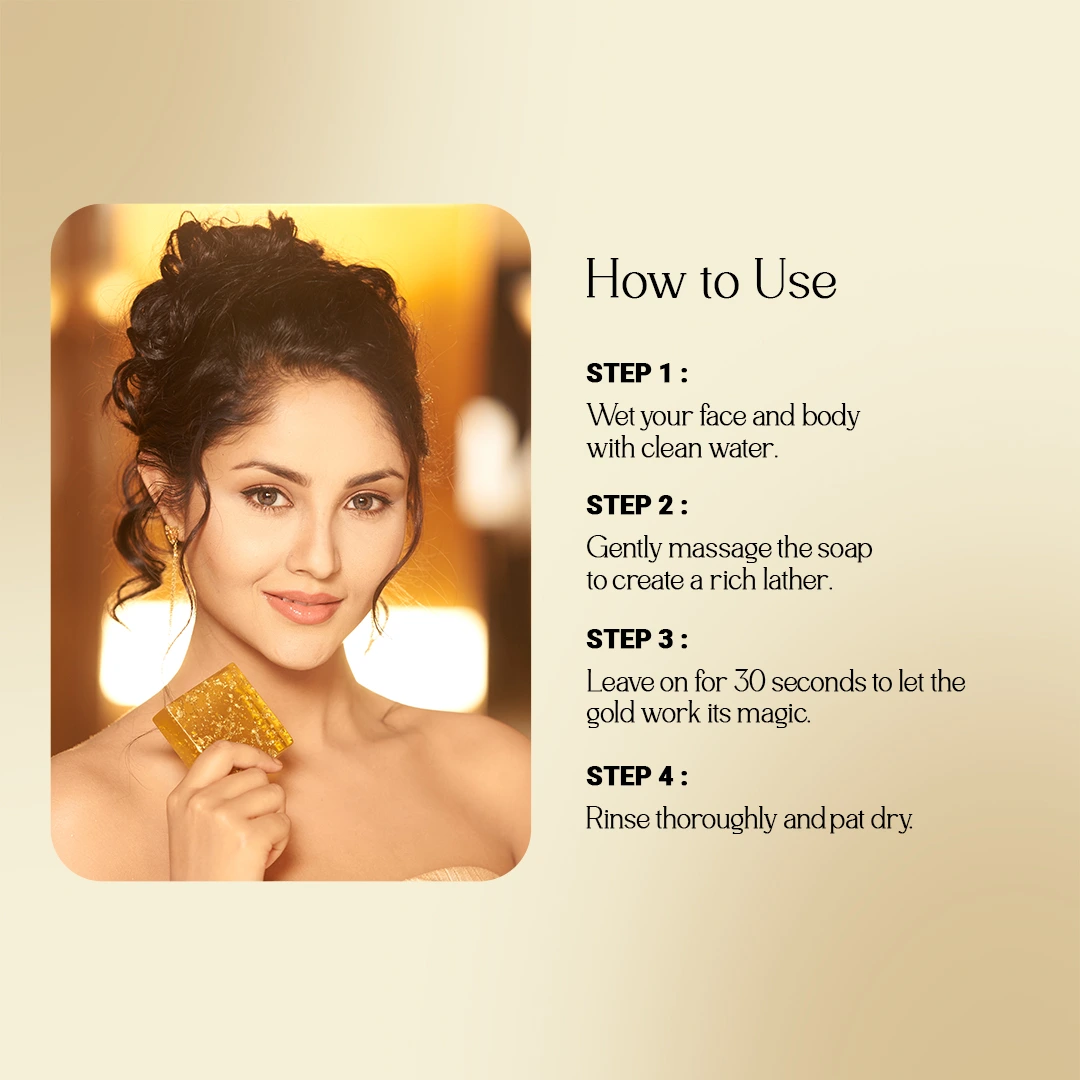 24k gold soap for natural glow